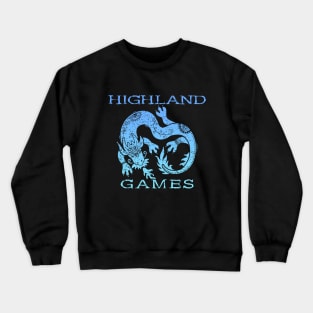 Scottish Highland Games With Dragon Crewneck Sweatshirt